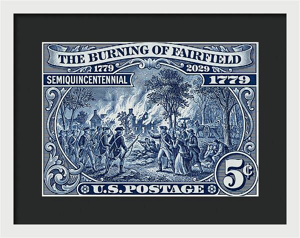Burning of Fairfield 5c 1 - Framed Print