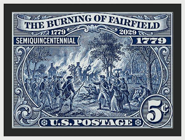 Burning of Fairfield 5c 1 - Framed Print