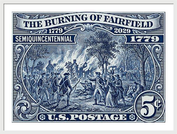 Burning of Fairfield 5c 1 - Framed Print