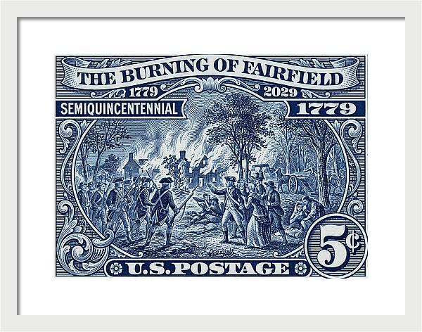 Burning of Fairfield 5c 1 - Framed Print