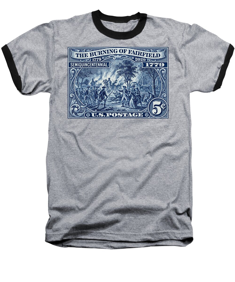 Burning of Fairfield 5c 1 - Baseball T-Shirt