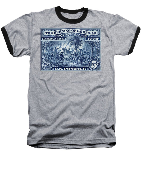 Burning of Fairfield 5c 1 - Baseball T-Shirt