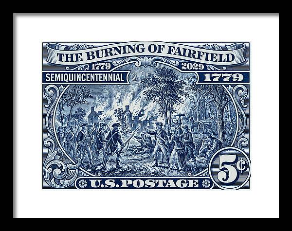 Burning of Fairfield 5c 1 - Framed Print