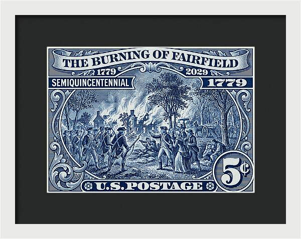 Burning of Fairfield 5c 1 - Framed Print