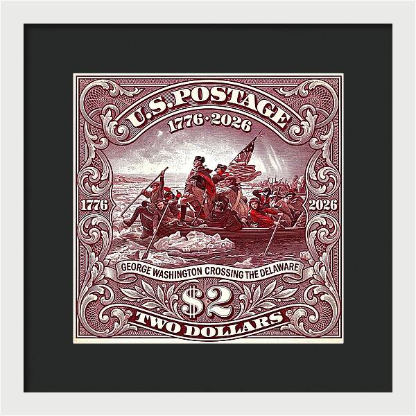 Crossing the Delaware $2 1 - Framed Print