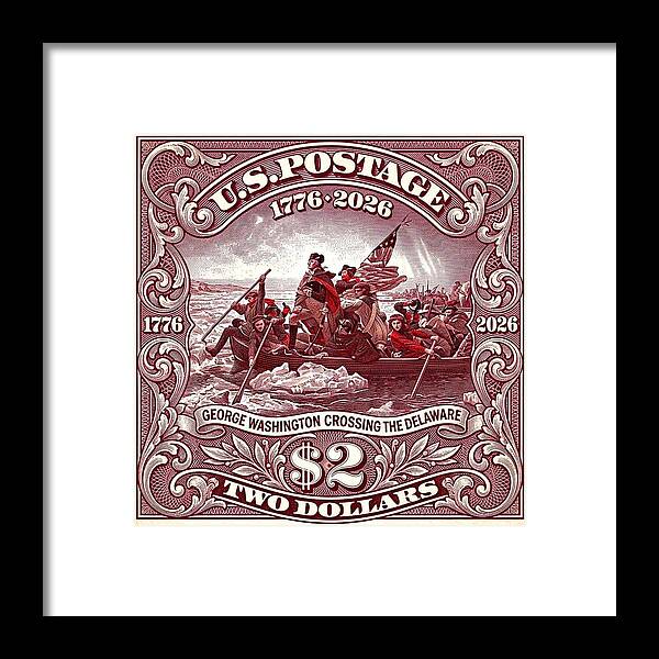 Crossing the Delaware $2 1 - Framed Print