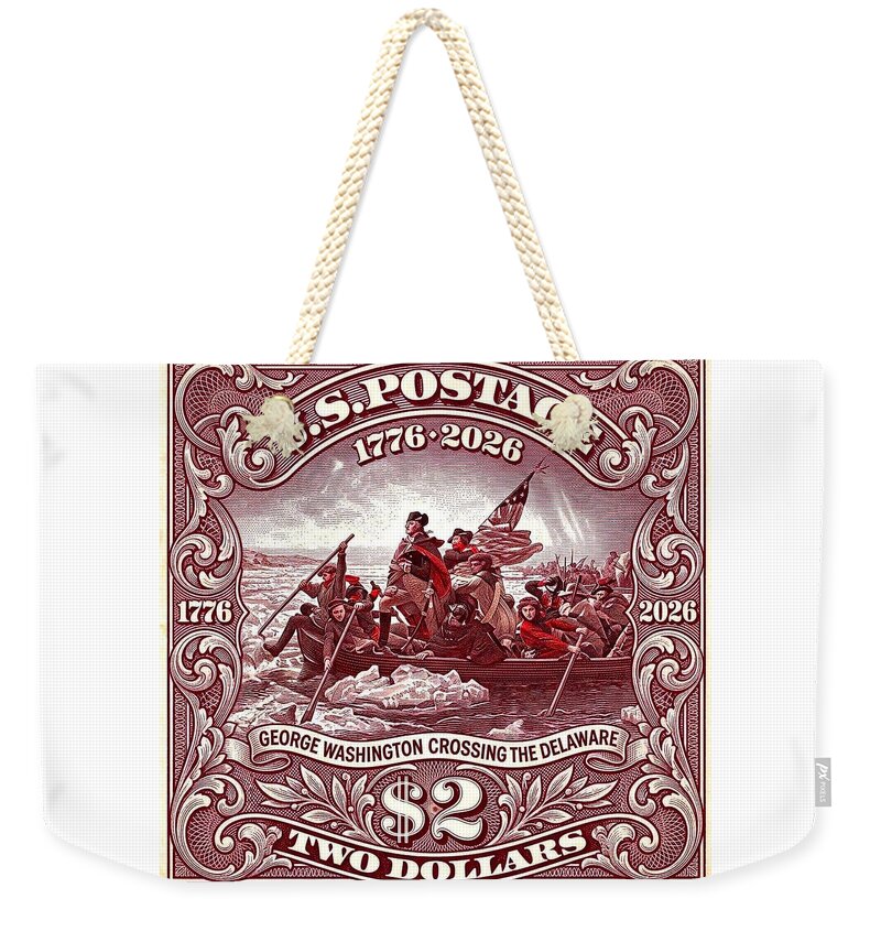 Crossing the Delaware $2 1 - Weekender Tote Bag