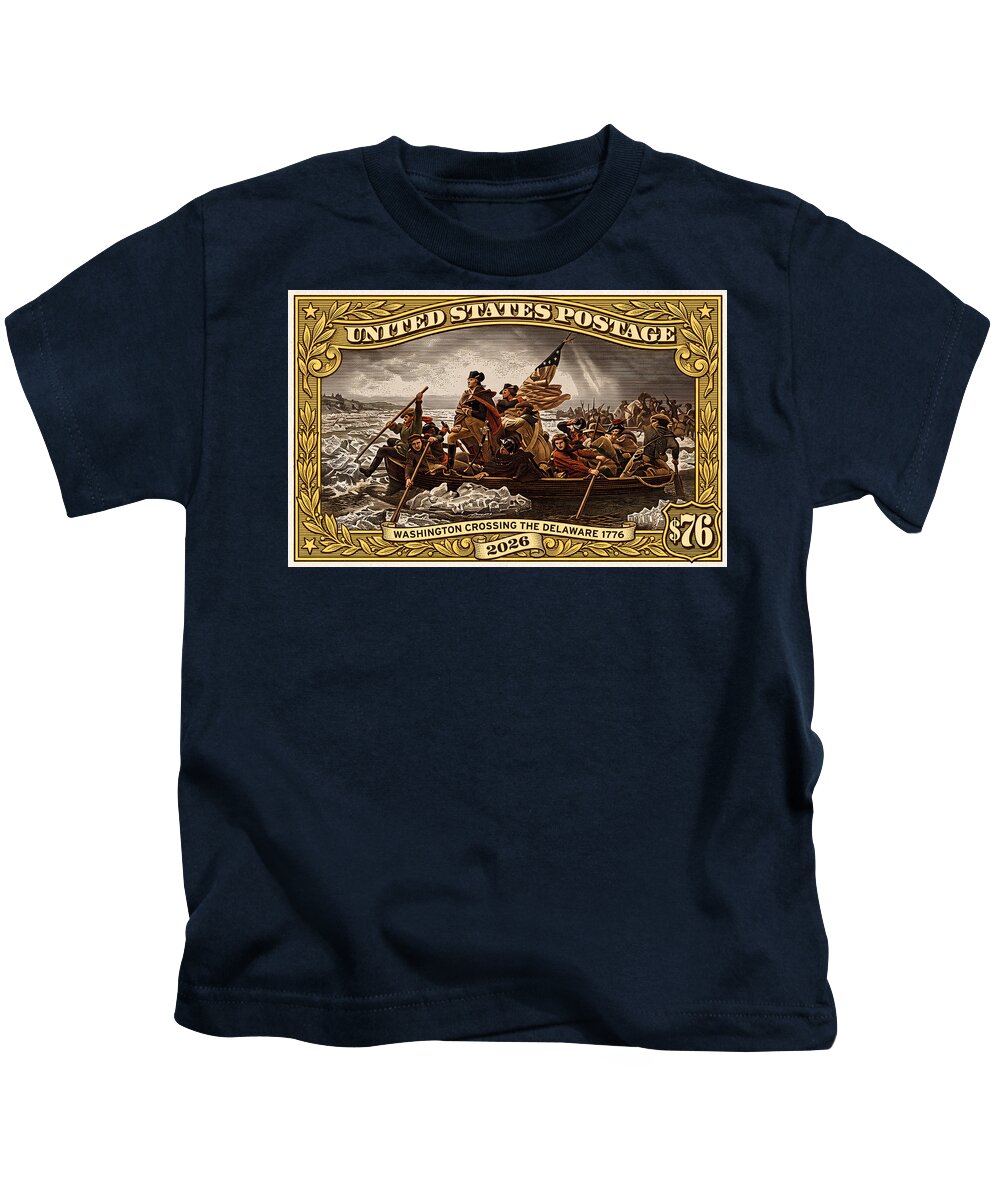 Crossing the Delaware $76 2 - Kids T-Shirt