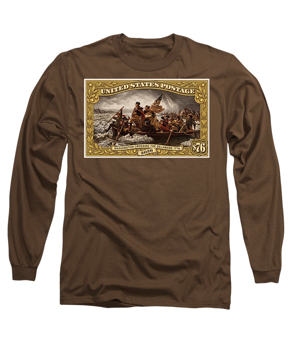 Crossing the Delaware $76 2 - Long Sleeve T-Shirt