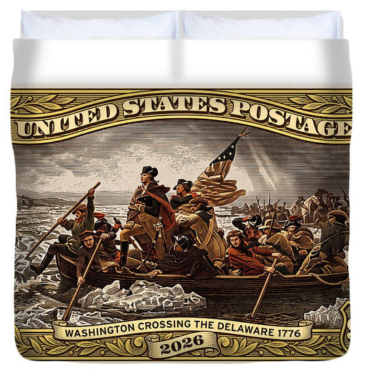 Crossing the Delaware $76 2 - Duvet Cover