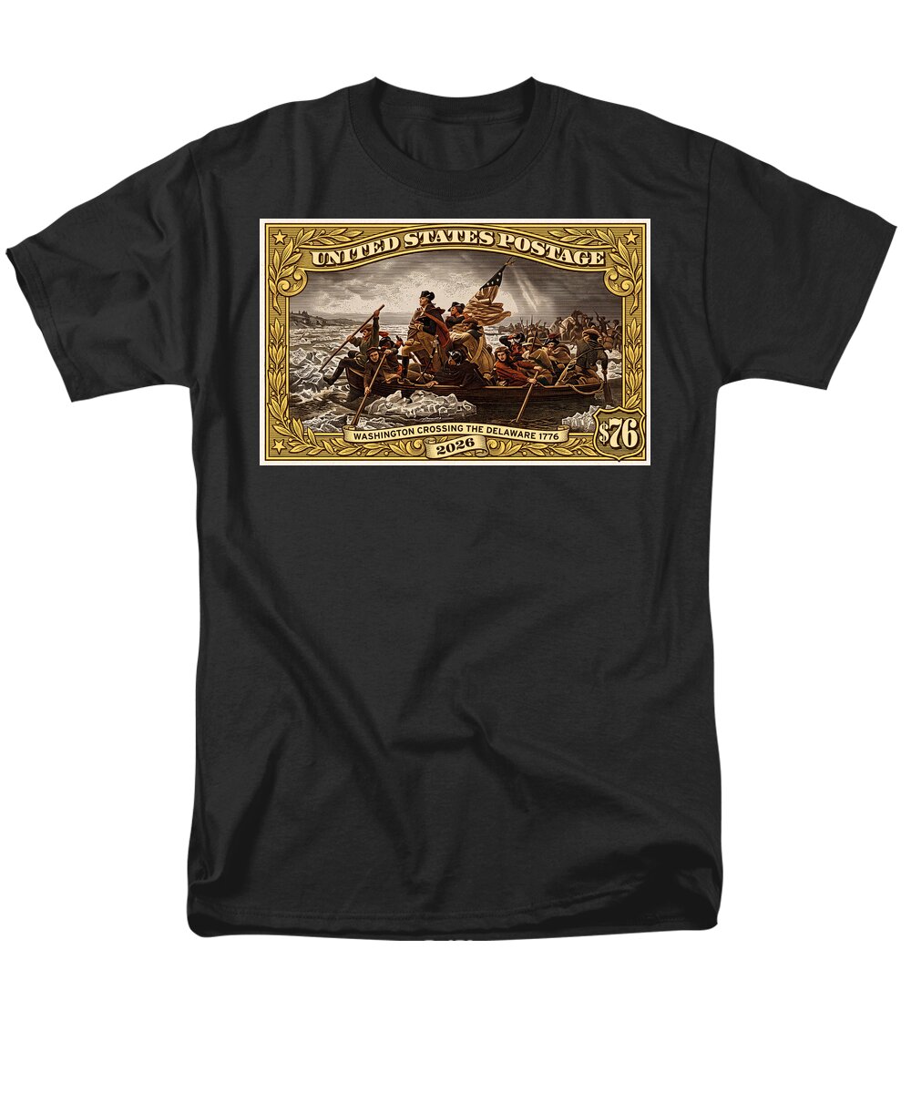 Crossing the Delaware $76 2 - Men's T-Shirt  (Regular Fit)