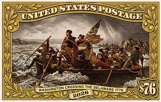 Crossing the Delaware $76 2 - Art Print