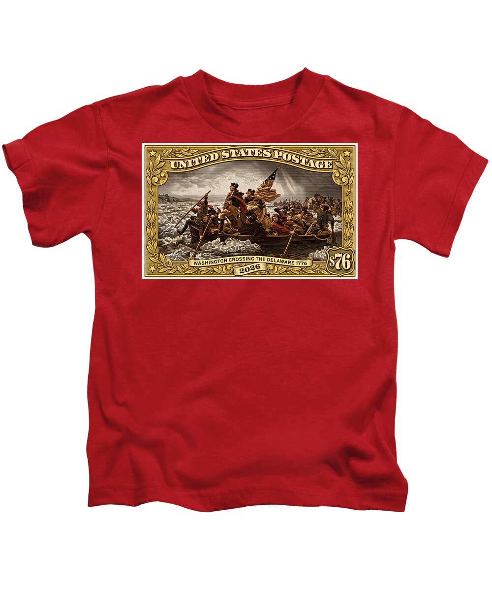 Crossing the Delaware $76 2 - Kids T-Shirt