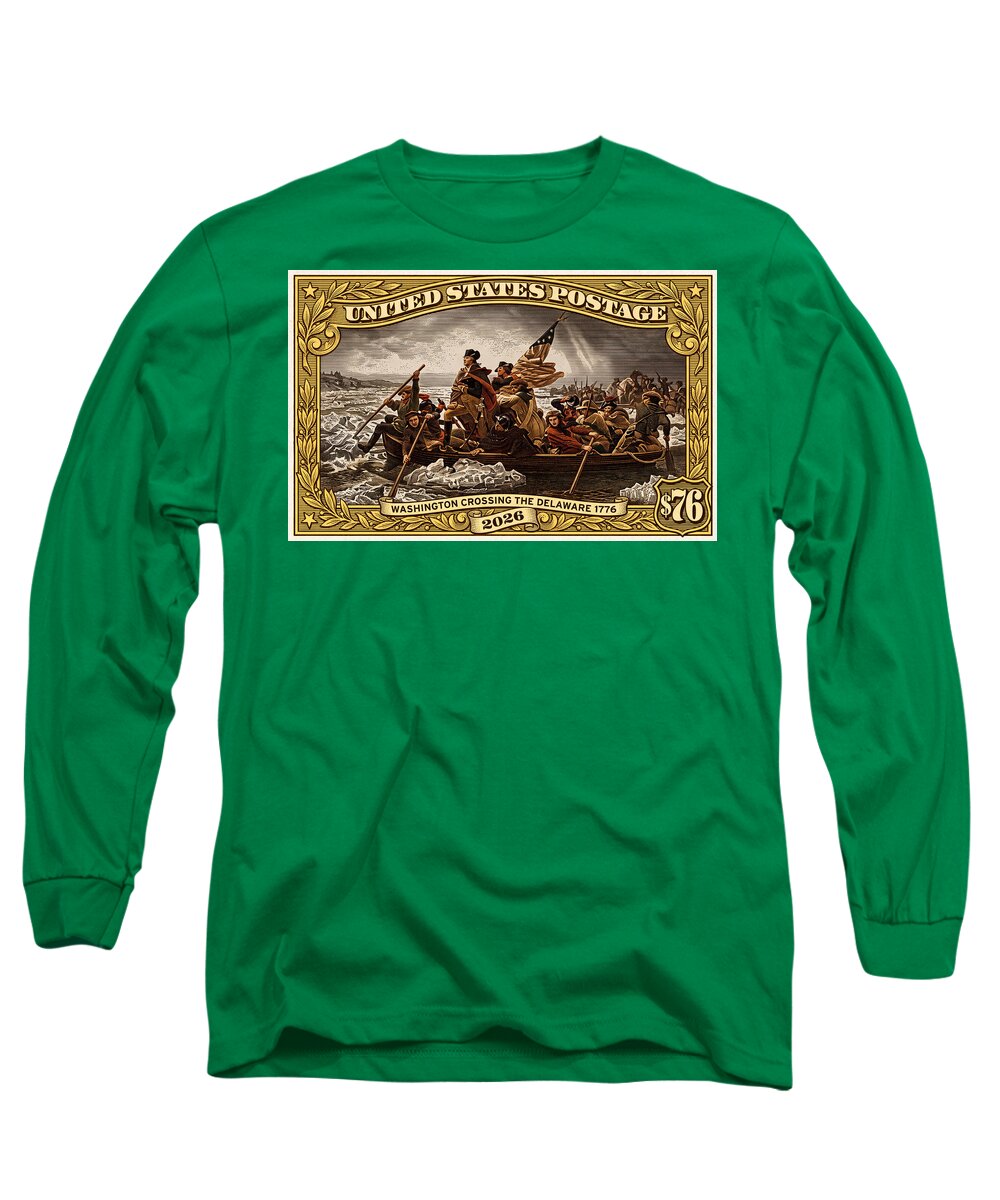 Crossing the Delaware $76 2 - Long Sleeve T-Shirt