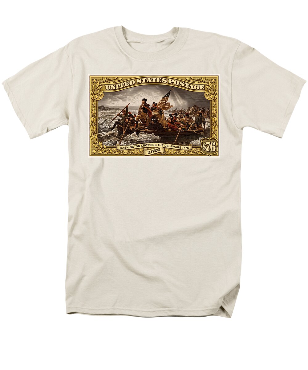 Crossing the Delaware $76 2 - Men's T-Shirt  (Regular Fit)