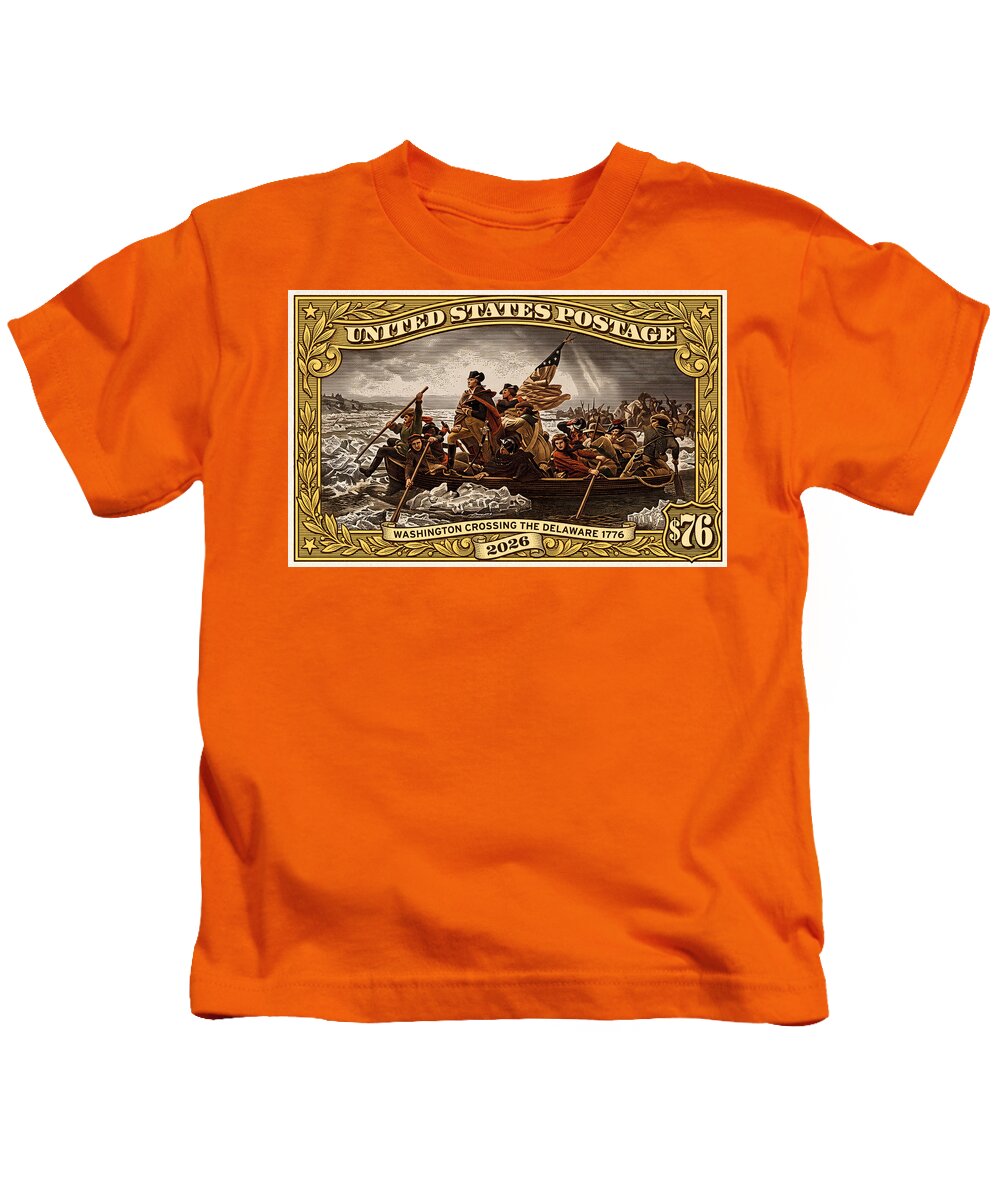 Crossing the Delaware $76 2 - Kids T-Shirt