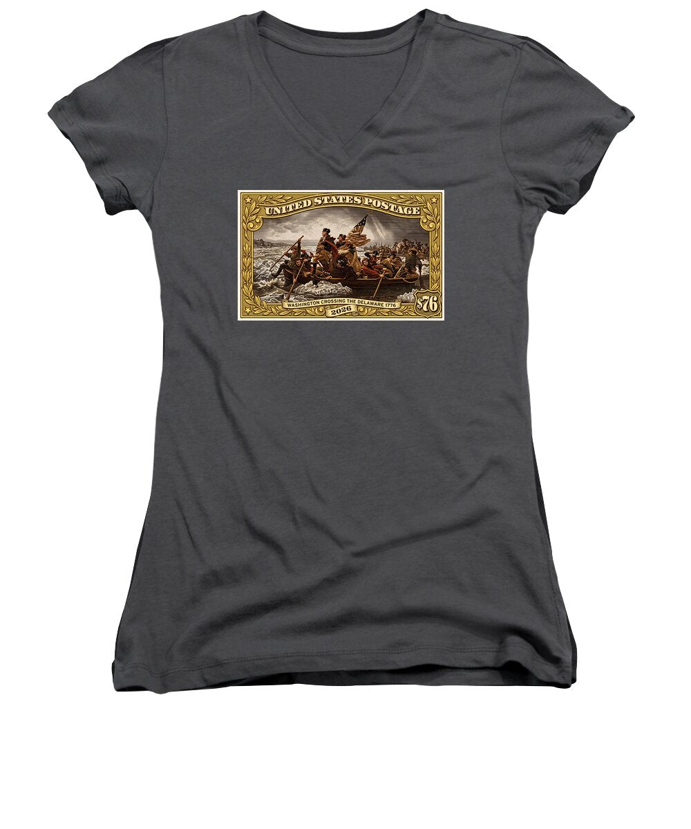 Crossing the Delaware $76 2 - Women's V-Neck