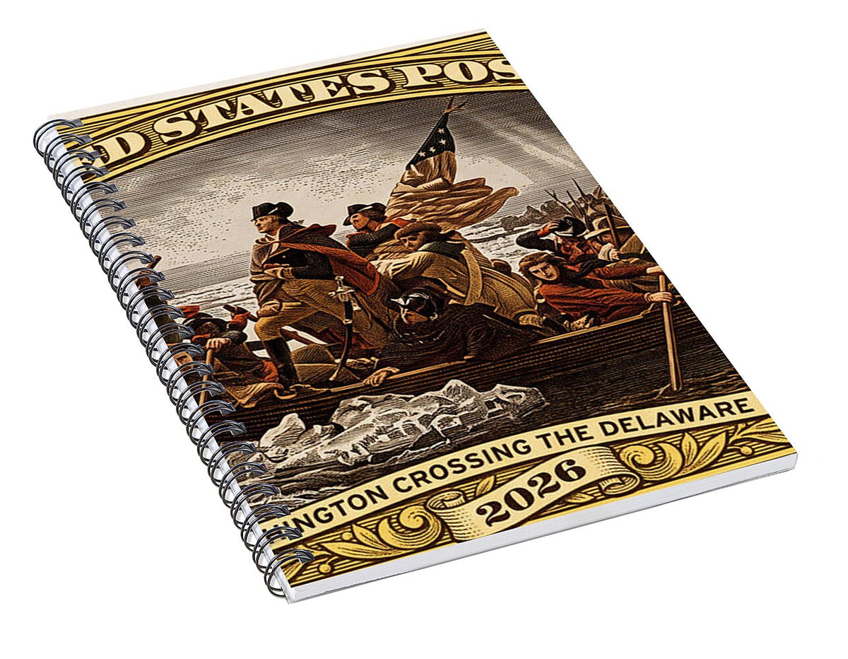 Crossing the Delaware $76 2 - Spiral Notebook