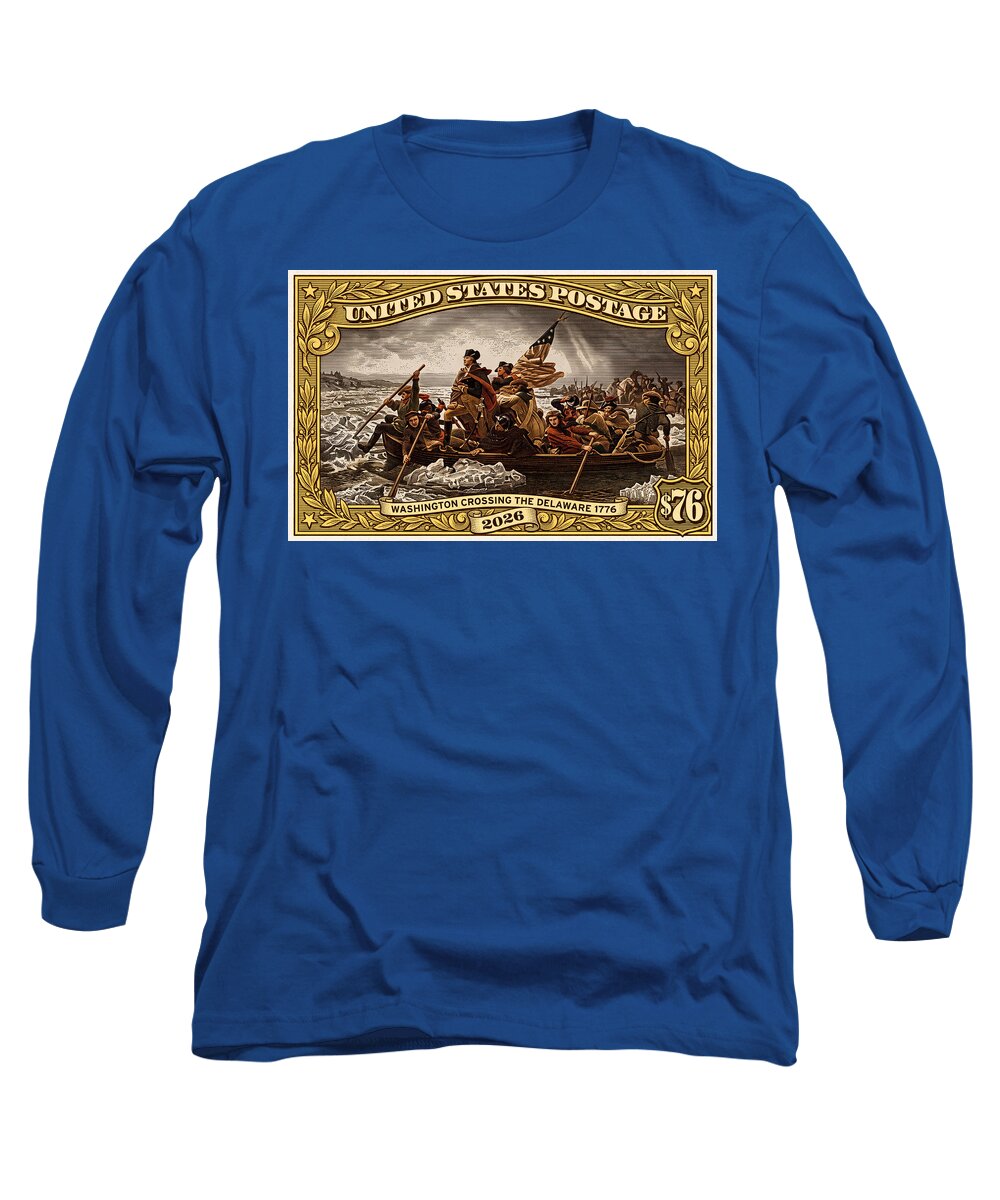 Crossing the Delaware $76 2 - Long Sleeve T-Shirt