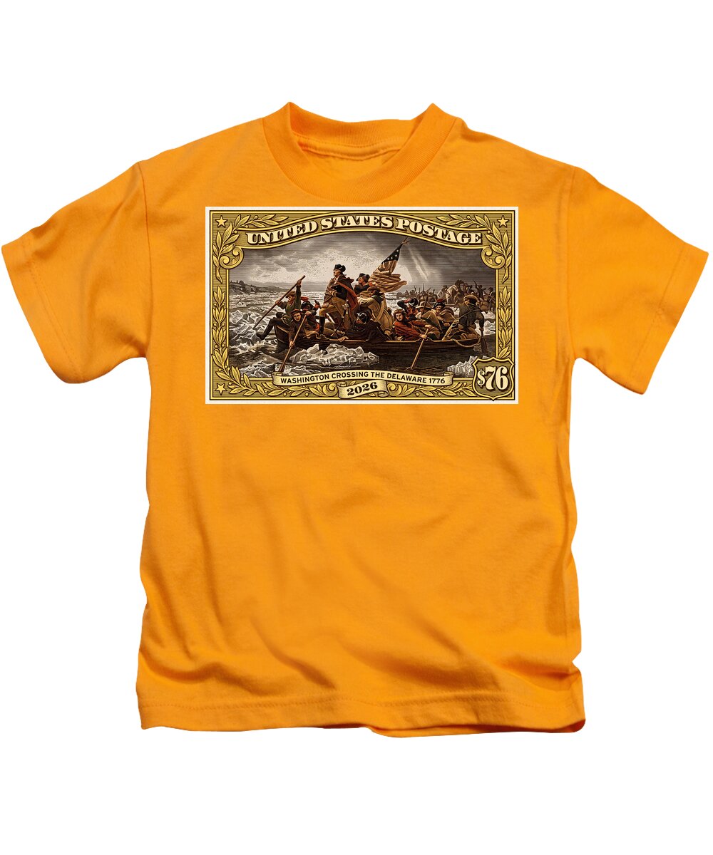 Crossing the Delaware $76 2 - Kids T-Shirt