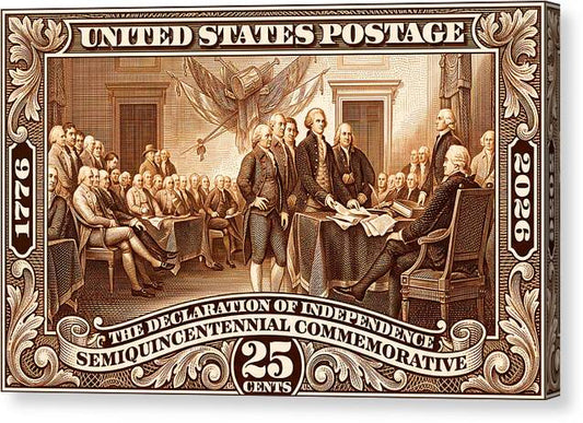 Declaration 25c 2 - Canvas Print