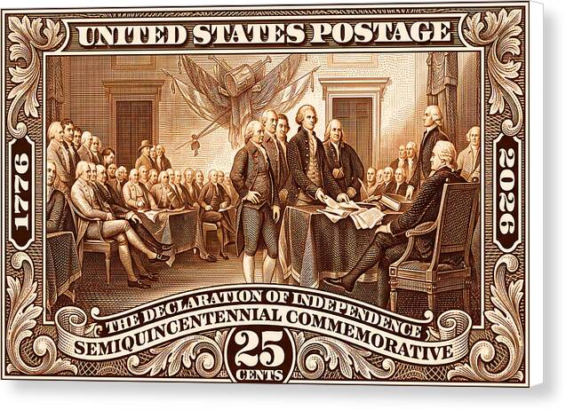 Declaration 25c 2 - Canvas Print