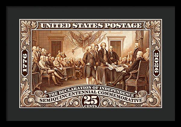 Declaration 25c 2 - Framed Print
