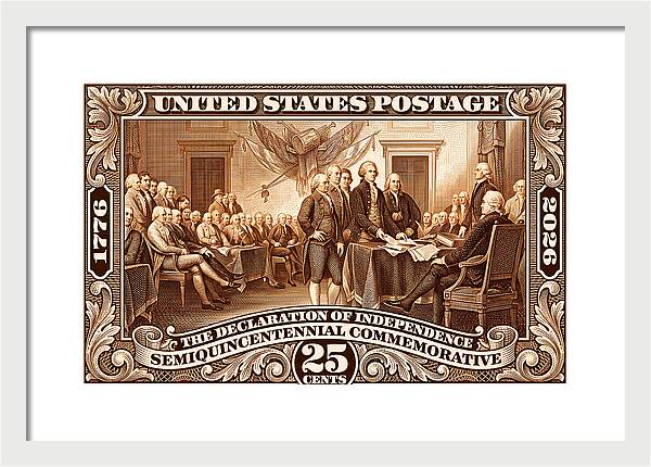 Declaration 25c 2 - Framed Print