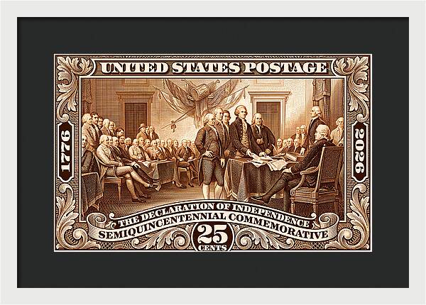 Declaration 25c 2 - Framed Print