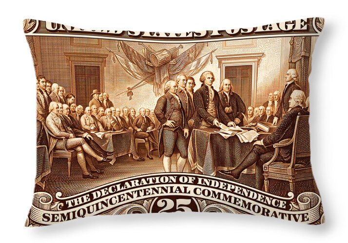 Declaration 25c 2 - Throw Pillow