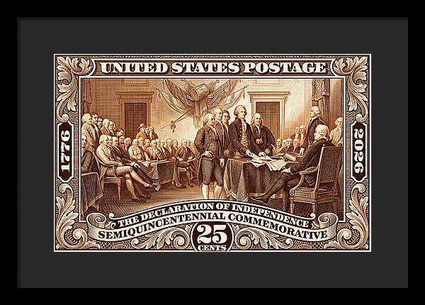 Declaration 25c 2 - Framed Print