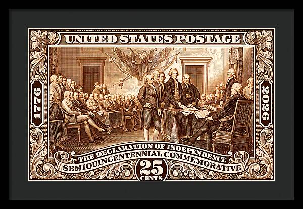 Declaration 25c 2 - Framed Print