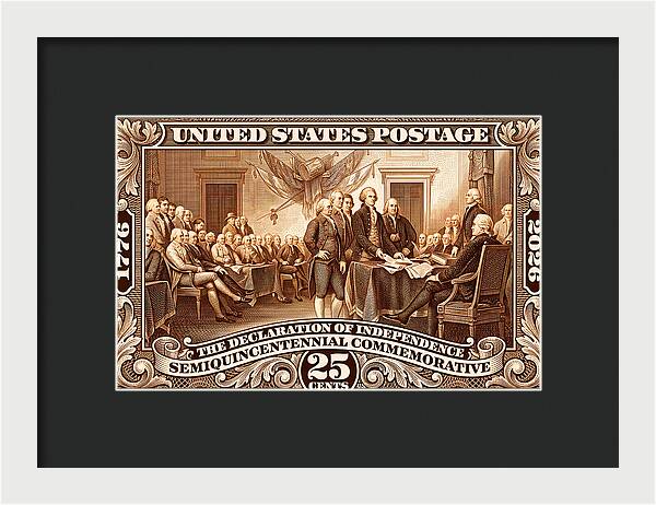 Declaration 25c 2 - Framed Print