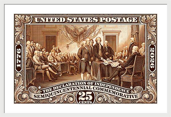 Declaration 25c 2 - Framed Print