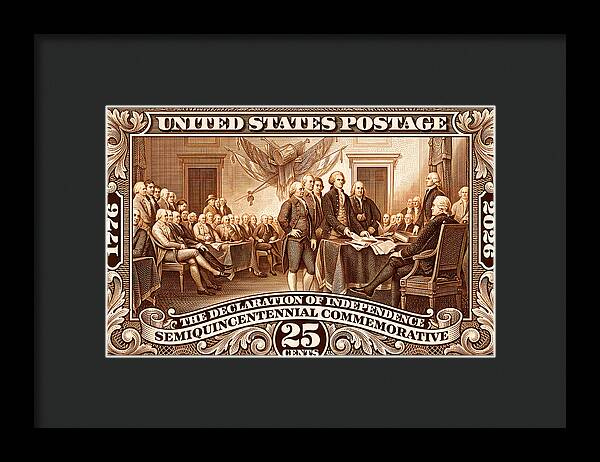 Declaration 25c 2 - Framed Print