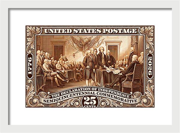 Declaration 25c 2 - Framed Print
