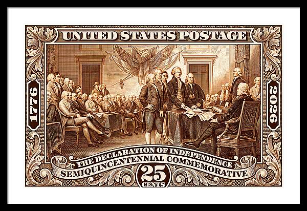 Declaration 25c 2 - Framed Print