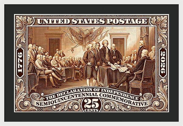 Declaration 25c 2 - Framed Print