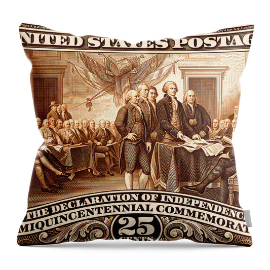 Declaration 25c 2 - Throw Pillow