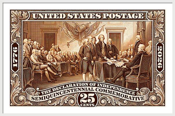 Declaration 25c 2 - Framed Print