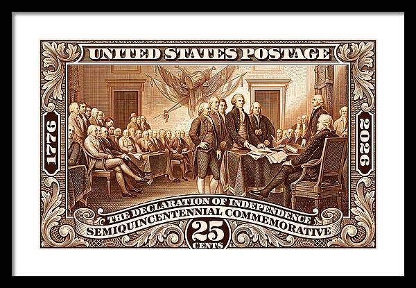 Declaration 25c 2 - Framed Print