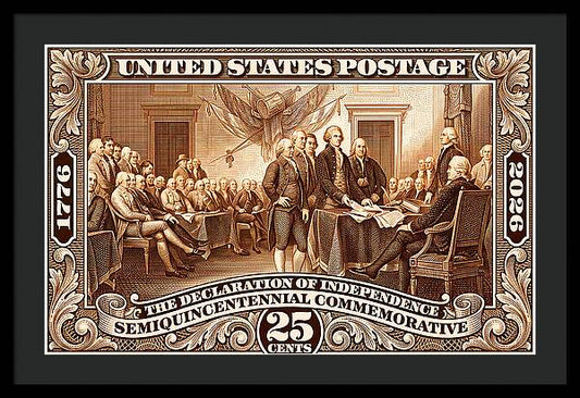 Declaration 25c 2 - Framed Print