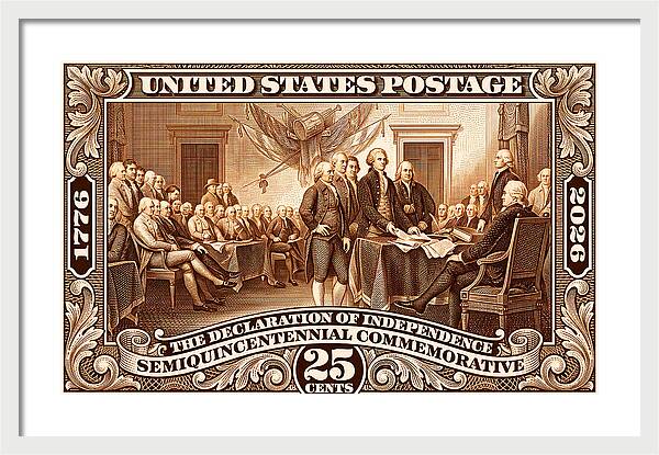 Declaration 25c 2 - Framed Print