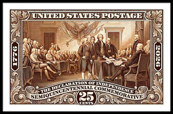 Declaration 25c 2 - Framed Print