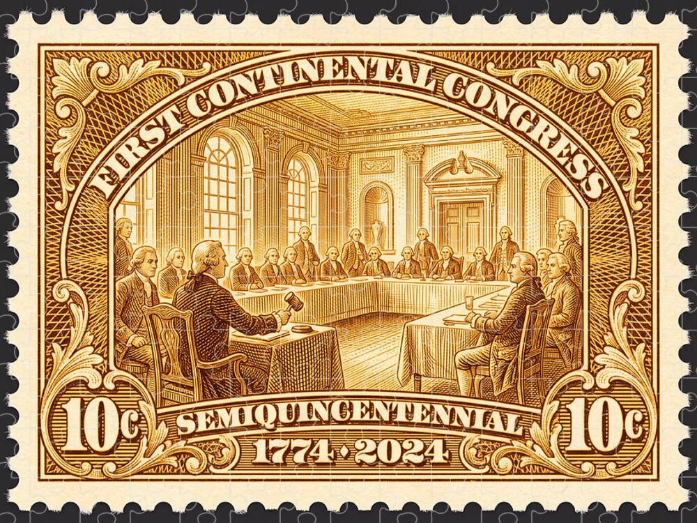 First Continental Congress 10c 1 - Puzzle