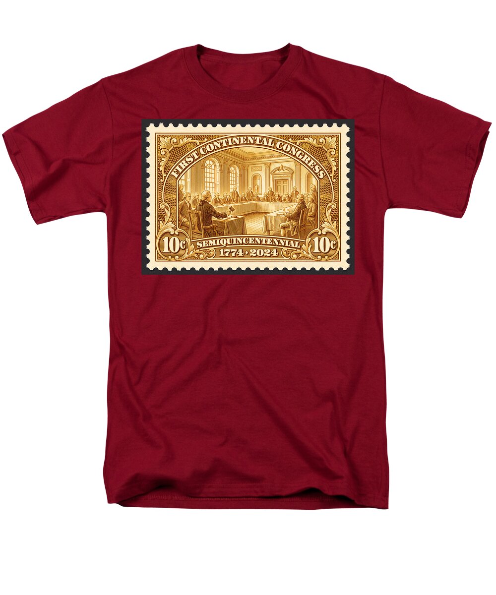 First Continental Congress 10c 1 - Men's T-Shirt  (Regular Fit)