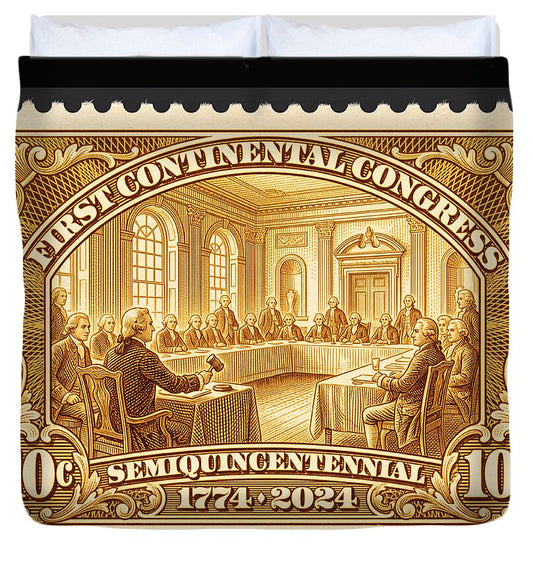 First Continental Congress 10c 1 - Duvet Cover