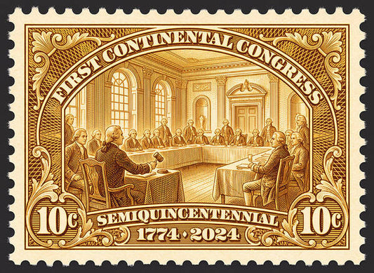 First Continental Congress 10c 1 - Art Print
