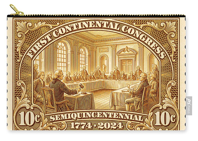 First Continental Congress 10c 1 - Zip Pouch