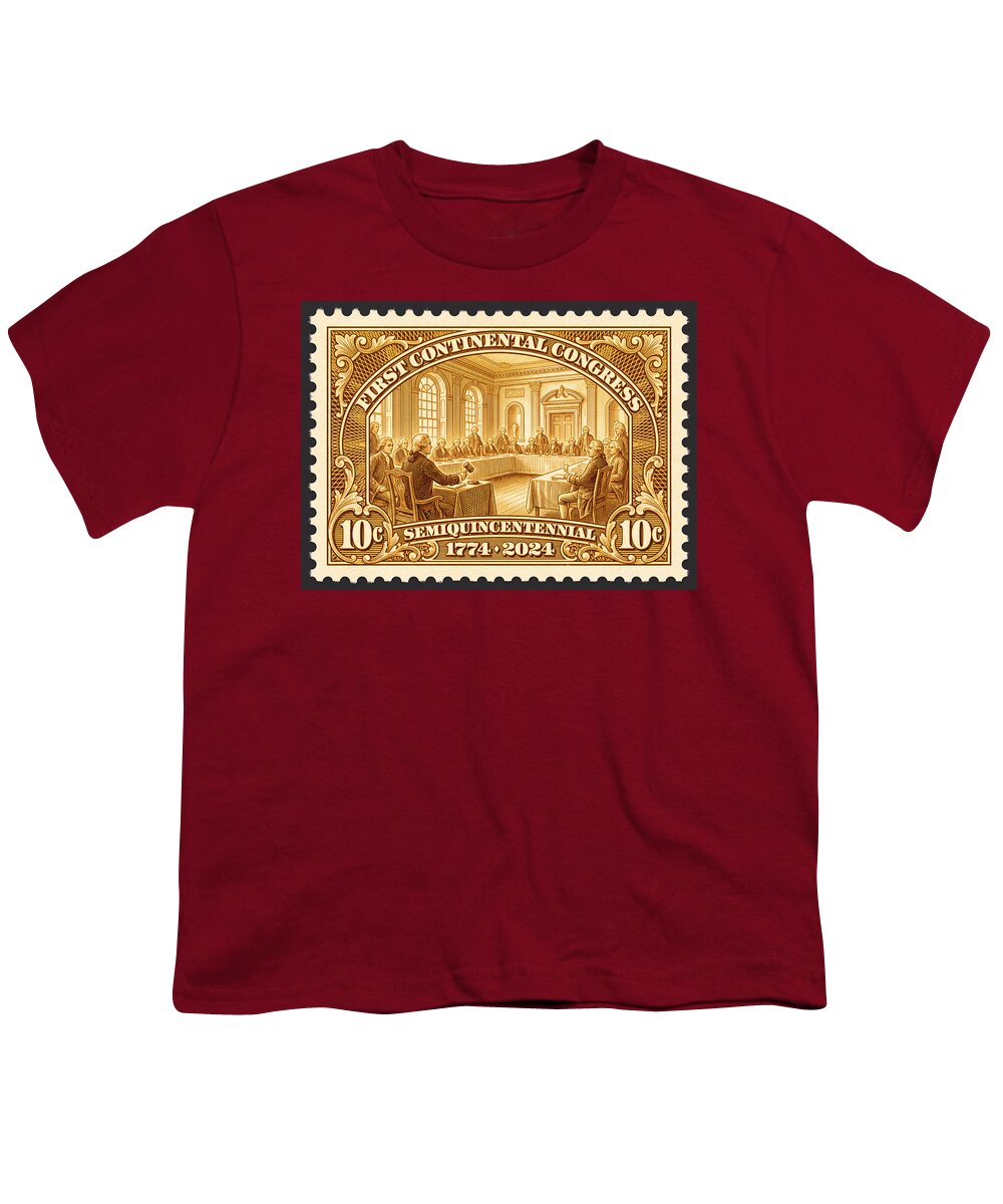 First Continental Congress 10c 1 - Youth T-Shirt